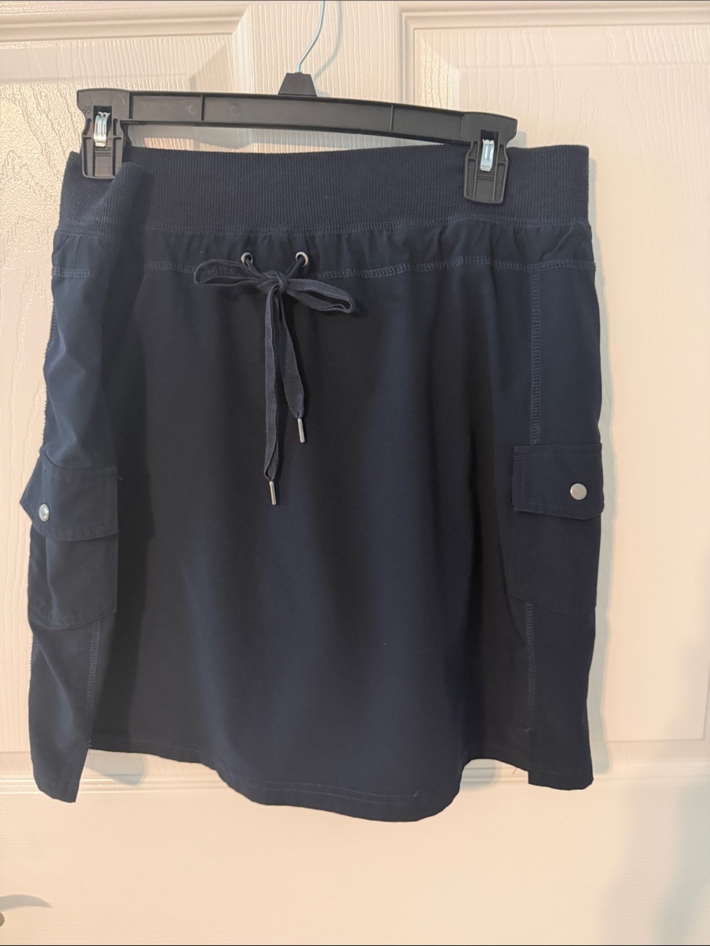 GreenTea Navy Drawstring Cargo Mini Golf Skort